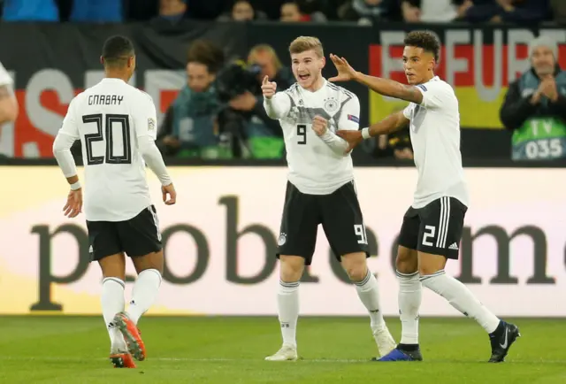 Timo Werner celebrates