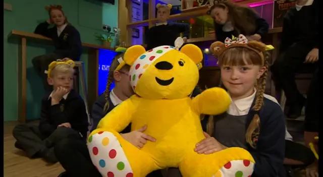 Girl and Pudsey