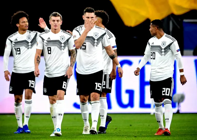 Leroy Sane celebrates