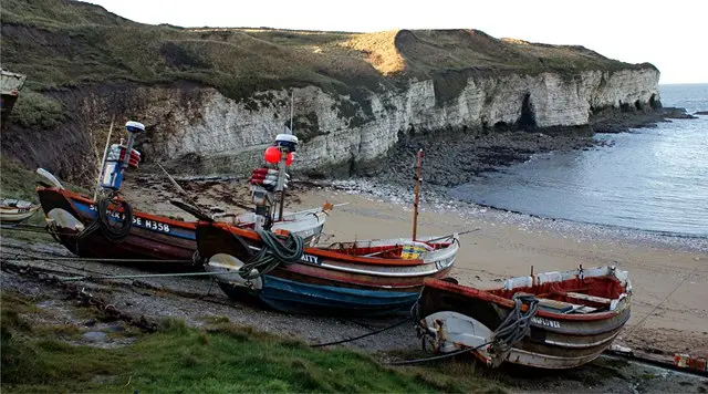 Fishing boats in Flamborough