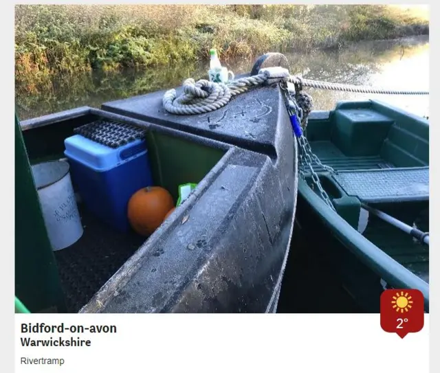 Frosty boat