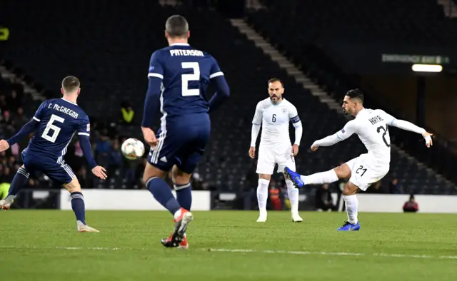 Scotland trail to a Beram Kayal shot in a must-win game at Hampden