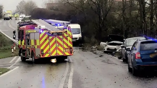 The crash on the A59