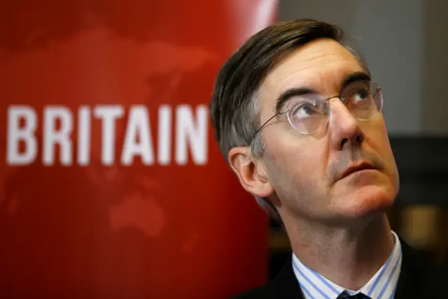 Jacob Rees-Mogg, chair of the European Research Group