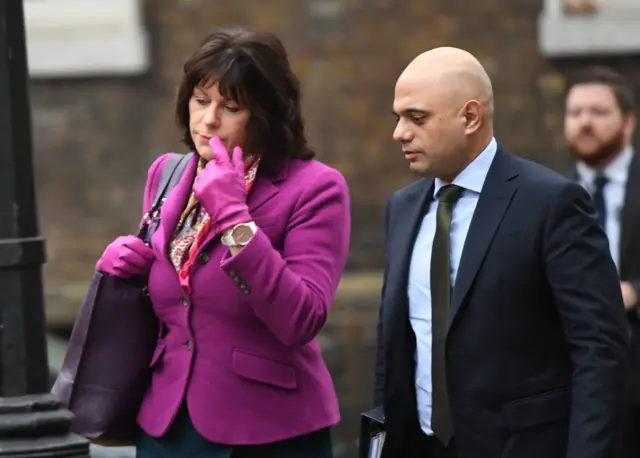 Minister of State for Energy and Clean Growth, Claire Perry and Home Secretary Sajid Javid