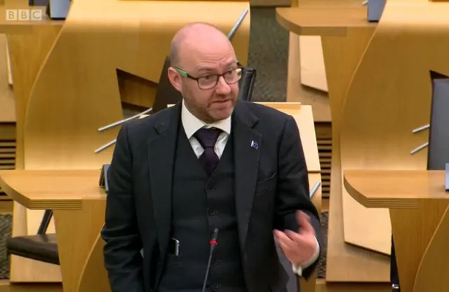 Scottish Green co-convener Patrick Harvie