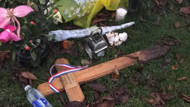 Tributes moved from Daniel Hegarty's grave