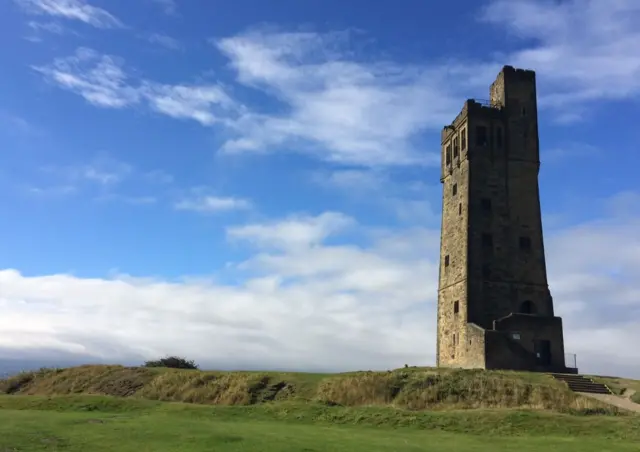 The site of Castle Hill in Huddersfield.