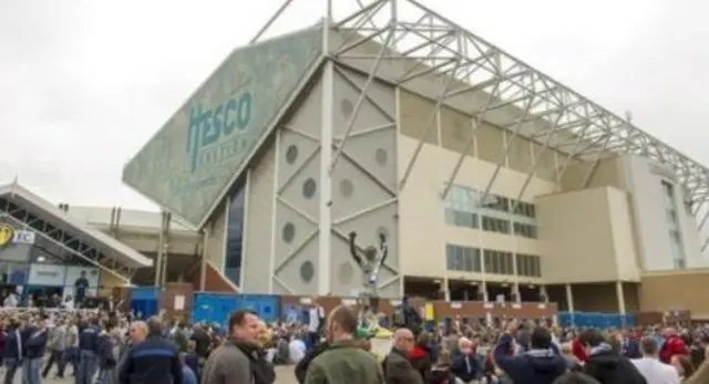 The Elland Road football stadium