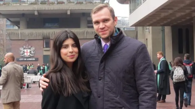 Matthew Hedges and his wife