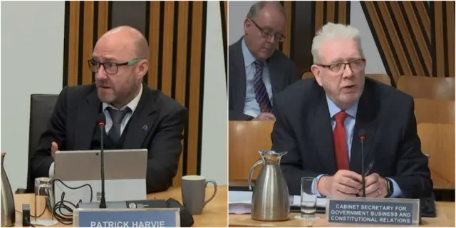 Patrick Harvie and Mike Russell