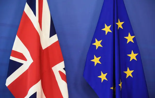 UK and EU flags