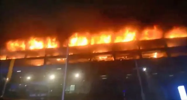 Liverpool car park fire