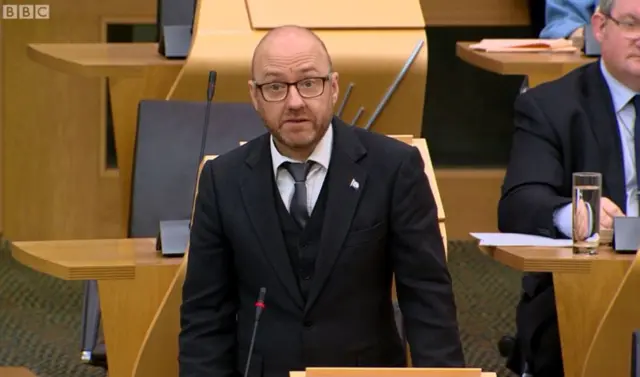 Scottish Green Party co-convener Patrick Harvie