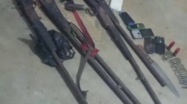 Guns seized from separatists