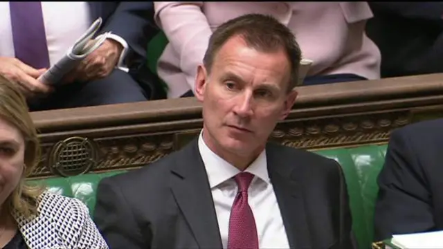 Foreign Secretary Jeremy Hunt l