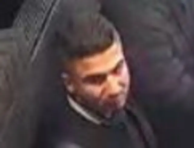 A CCTV image of a man police want to trace