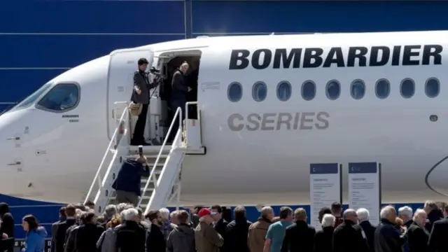 Bombardier plane