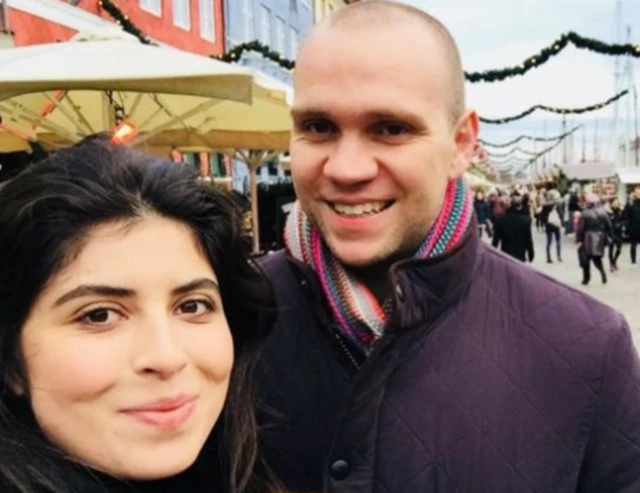 Matthew Hedges and his wife Daniela Tejada