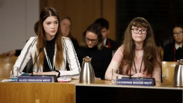 Alice Ferguson and Catherine Mackie gave evidence to Holyrood's education committee gave evidence two weeks ago