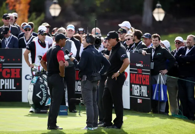 Tiger Woods and Phil Mickelson