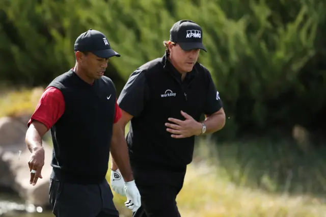 Tiger Woods and Phil Mickelson