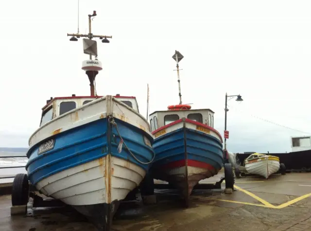 Fishing boats in Filey