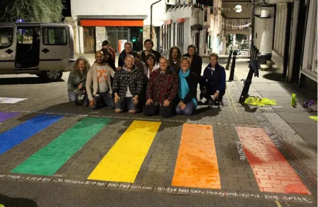 Rainbow crossing