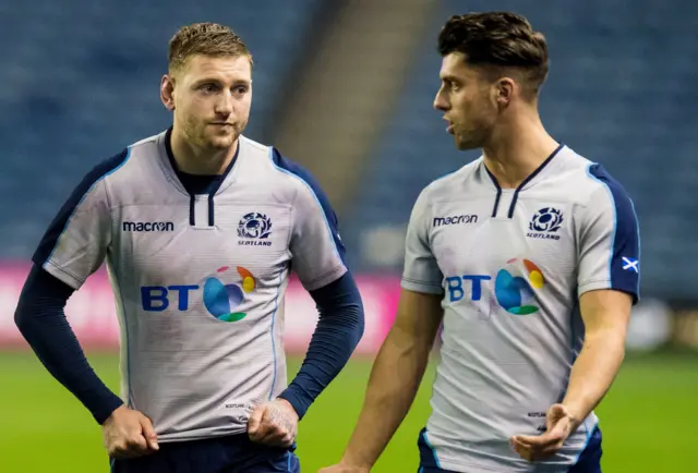 Adam Hastings and Finn Russell