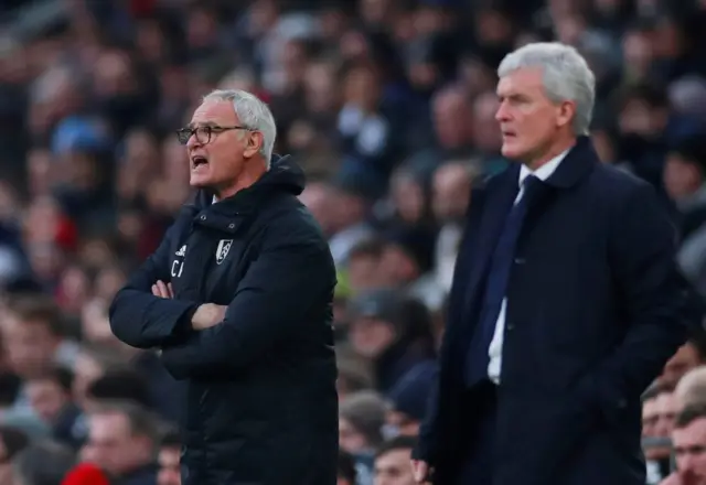 Claudio Ranieri and Mark Hughes