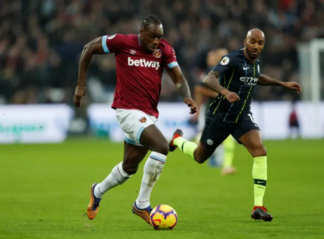 Michail Antonio and Fabian Delph