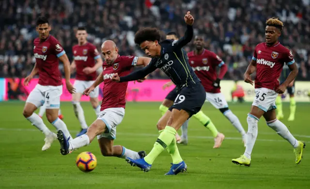 Leroy Sane and Pablo Zabaleta