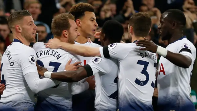 Tottenham celebrate