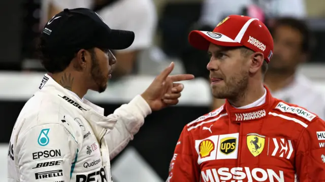 Lewis Hamilton and Sebastian Vettel