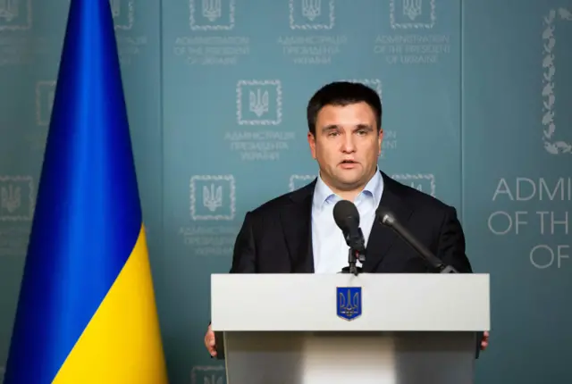 Ukrainian Foreign Minister Pavlo Klimkin