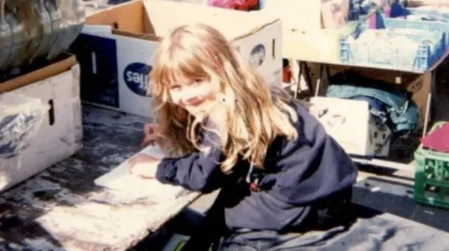 Conna Walker on her parents' market stall in Dalston, east London