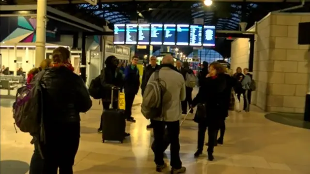 Train passengers in Hull