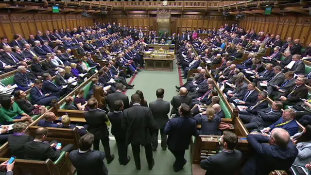 Theresa May in the Commons