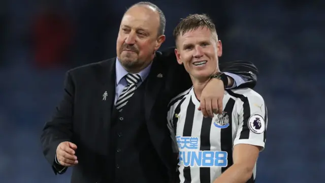 Matt Ritchie and Rafa Benitez