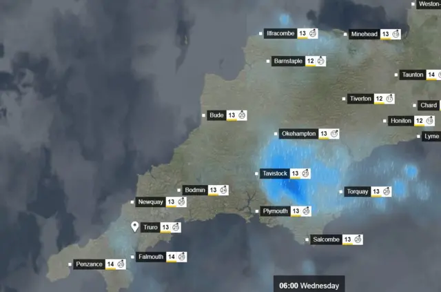 Weather in Devon and Cornwall