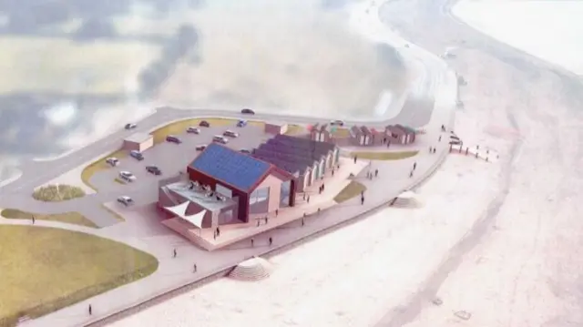 Artist's impression of the Grenadier watersports centre plan for Exmouth seafront