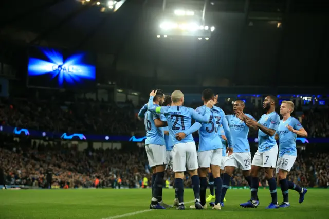 Man City celebrate