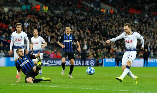 Christian Eriksen scores for Tottenham