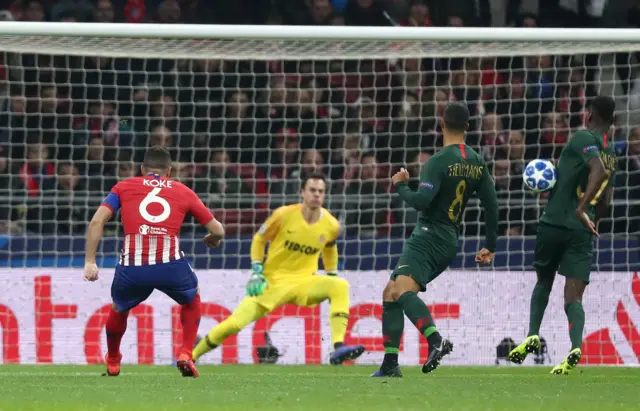 Koke scores for Atletico Madrid