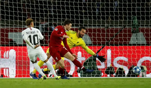 Neymar scores PSG's second goal