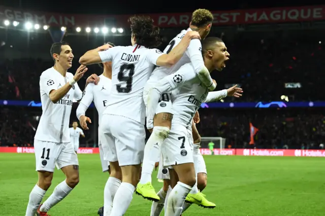 PSG celebrate
