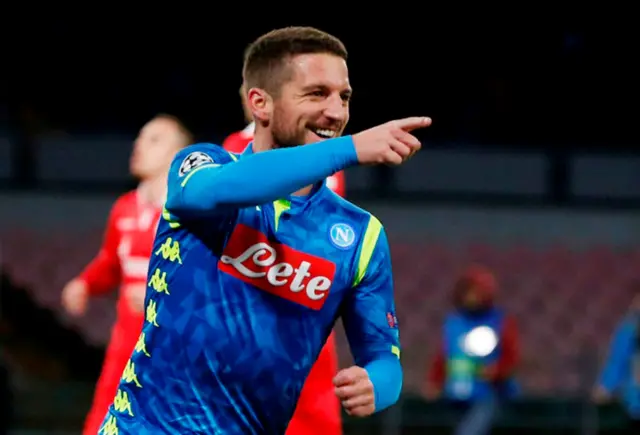 Dries Mertens celebrates