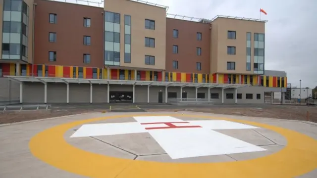 Helipad at Royal Stoke University Hospital