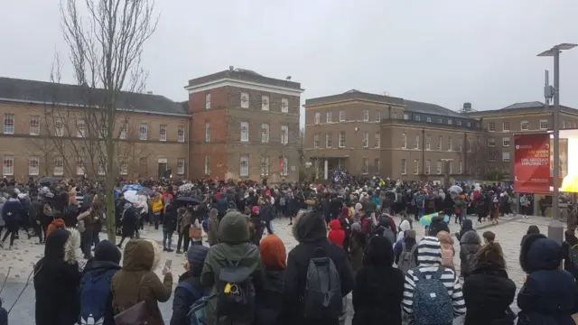 University of Leicester crowd