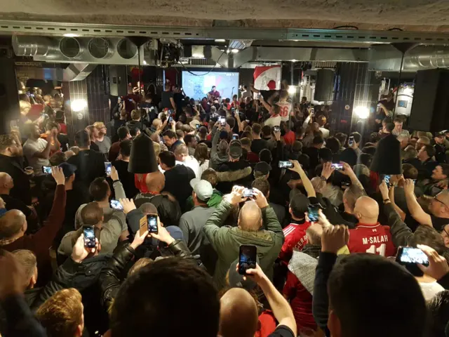 Liverpool fans in Paris
